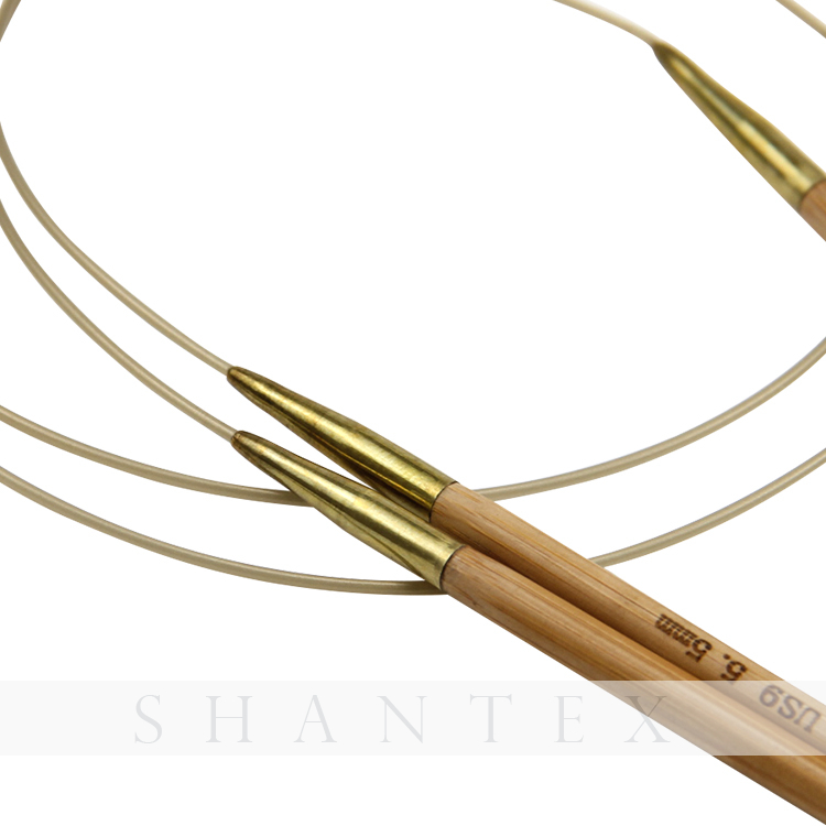Ago per maglieria circolare Bamboo Bamboo Joint Joint in rame con filo di plastica