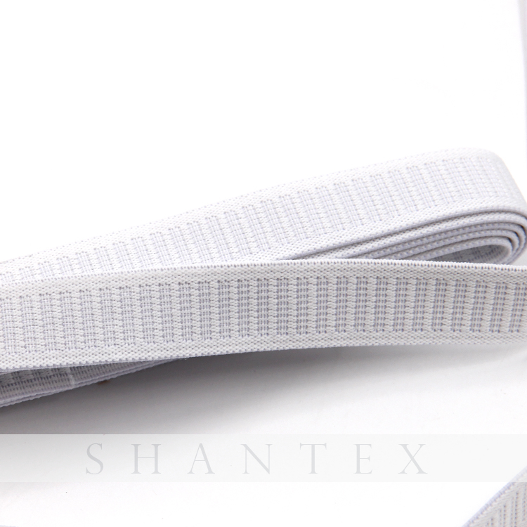 Bianco tessuto elastico tessitura a maglia non-Roll Band Elastica