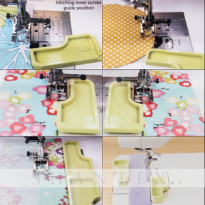 Accessori per il cucito Guida al punto Stick'n 6 in 1 Perfetta per i cuciti Guida al punto della macchina per cucire