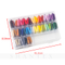 Filo da ricamo 50pcs DMC Colori Kit di fili per filo da ricamo con kit di punti croce per scatola di immagazzinaggio
