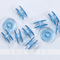 Accessori per macchine da cucire a bobina in plastica con filo blu vuoto piccolo per uso domestico