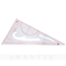 Righello da disegno triangolare in plastica triangolare ad angolo retto a scala multipla con goniometro